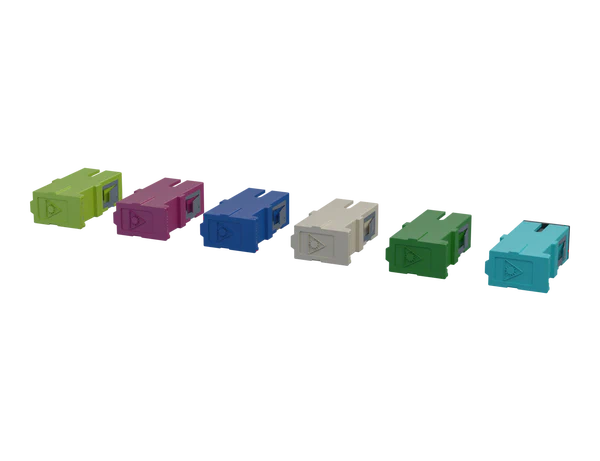 อะแดปเตอร์ไฟเบอร์ออปติก SC - สีน้ำเงิน