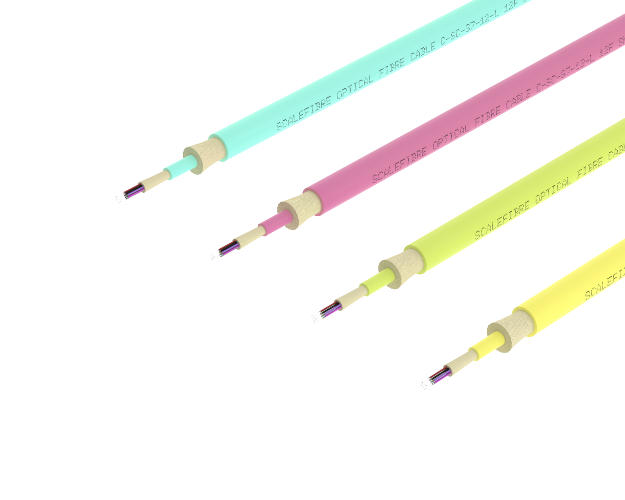 SlimCORE™ 12F 电缆 – 单模，黄色