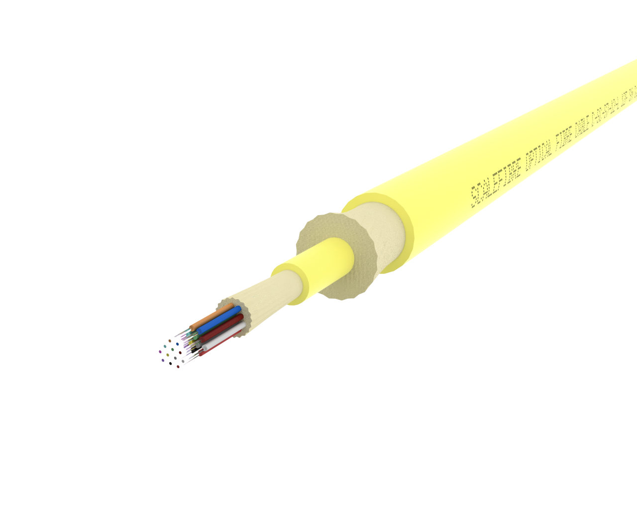SlimCORE™ 12F 电缆 – 单模，黄色