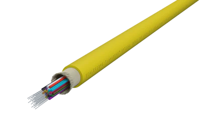TightBEND™ 24 Fibre Indoor/Outdoor Tight Buffered Cable, Single Mode, Yellow