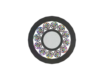 JetPATH™ 144F Air-Blown Mini Loose Tube Optical Fibre Cable, Cross Section