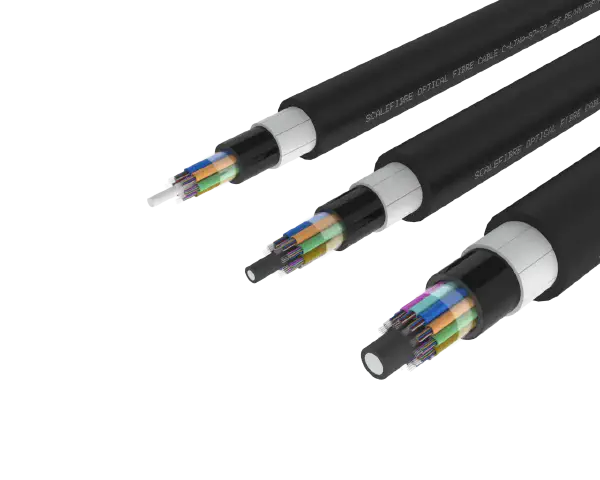 


Non-Metallic Armoured Loose Tube Outdoor Fibre Cable – PE/PA/PE Jacket,

72, 96 and 144 Fibre
