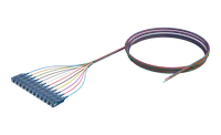 900um Buffered Single Mode Optical Fibre Pigtail, SC/UPC, Coloured 12 Pack