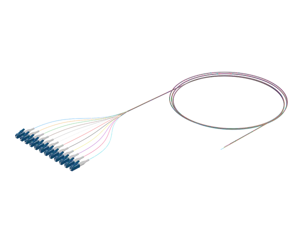 Flexible Ribbon Optical Pigtail, 12 Fibre, SC/UPC
