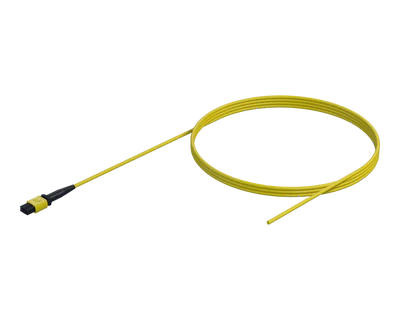 フレキシブルリボン光ファイバーピグテール、12心、MPO/APC