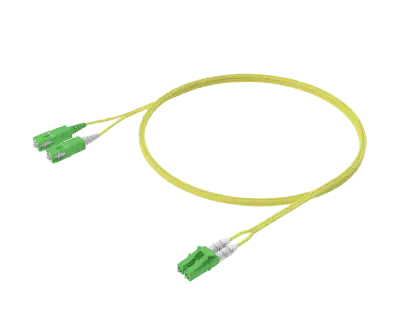 Single-mode Duplex Patch Cord - LC/APC to SC/APC