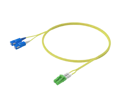Single-mode Duplex Patch Cord - LC/APC to SC/UPC