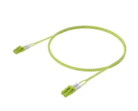 OM5 Duplex Patch Cord - LC/UPC to LC/UPC, Lime Green