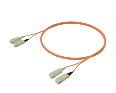 OM1 Duplex Patch Cord - SC/UPC to SC/UPC, Orange