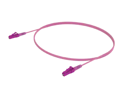 OM4 Simplex Patch Cord - LC/UPC to LC/UPC, Erika Violet