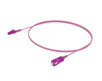 OM4 Simplex Patch Cord - LC/UPC to SC/UPC, Erika Violet