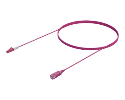 สายแพทช์ซิมเพล็กซ์ OM4 - LC/UPC ถึง SC/UPC, สีเอริกาไวโอเลต