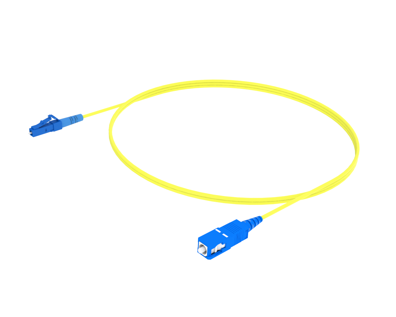 Kabel Patch Simplex Mode Tunggal - LC/UPC ke SC/UPC