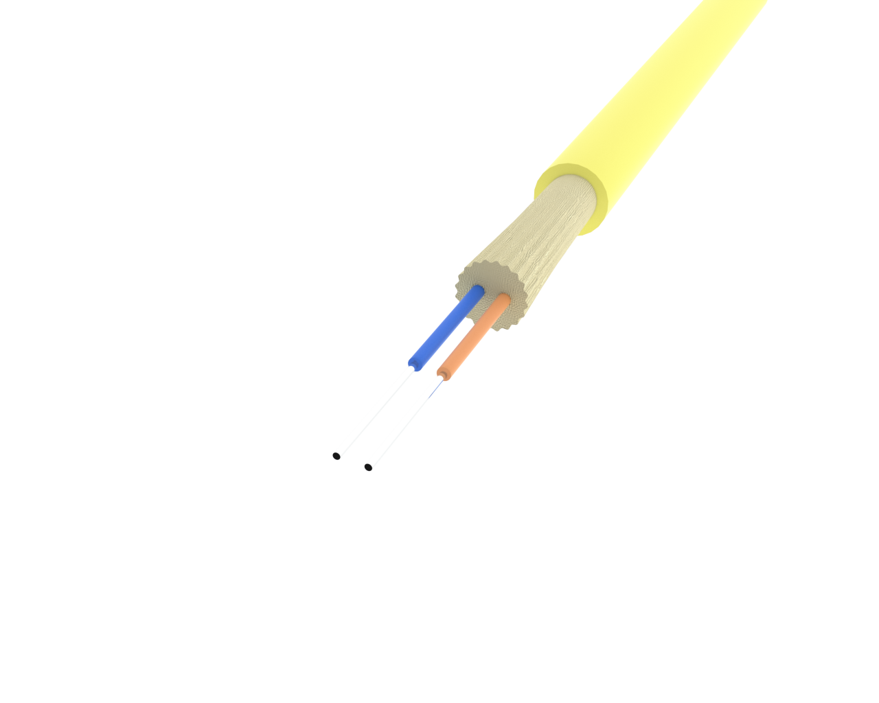 シングルモードシングルコードデュプレックスパッチコード - LC/UPC から LC/UPC