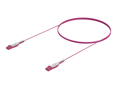 Kabel Patch Dupleks Single Cord OM4 - LC/UPC ke LC/UPC, Erika Violet