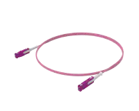 OM4 Single Cord Duplex Patch Cord - SN®/UPC to SN®/UPC, Erika Violet