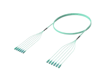 SC/UPC-SC/UPC 사전 종단 광섬유 케이블 어셈블리, OM4, 아쿠아