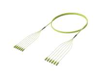 SC/UPC-SC/UPC 사전 종단 광섬유 케이블 어셈블리, OM5, 라임 그린