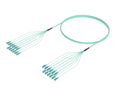 SC/UPC-SC/UPC 사전 종단 광섬유 케이블 어셈블리, OM4, 12개 광섬유