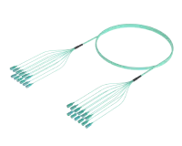 SC/UPC-SC/UPC 사전 종단 광섬유 케이블 어셈블리, OM4, 12개 광섬유