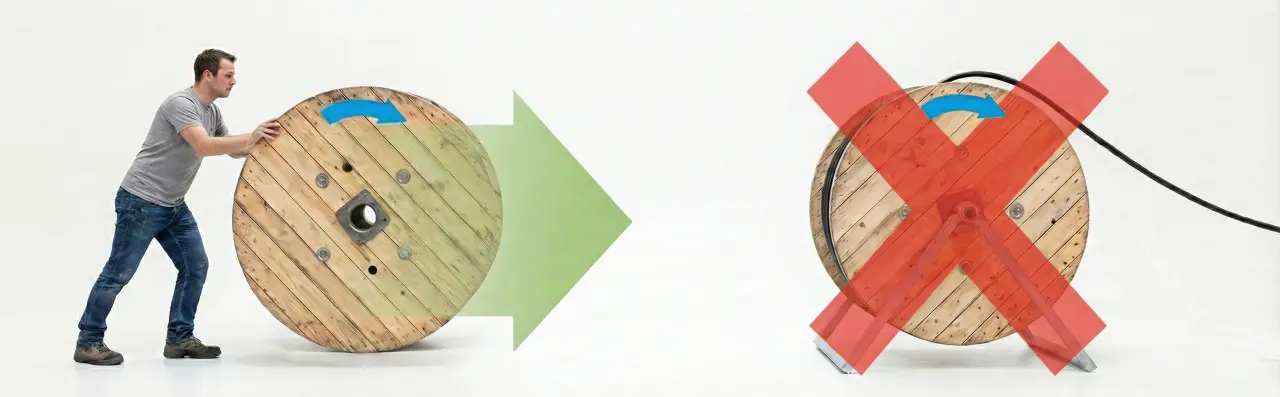 화살표 방향으로 굴리기