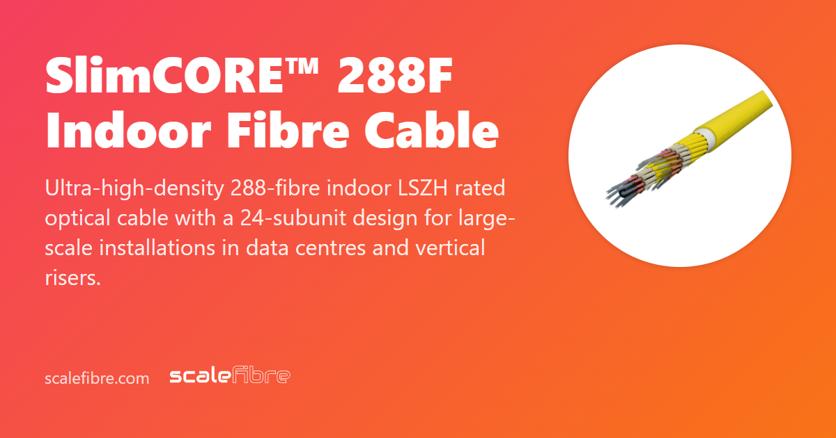 SlimCORE™ 288F 屋内ファイバーケーブル | ScaleFibre Asia