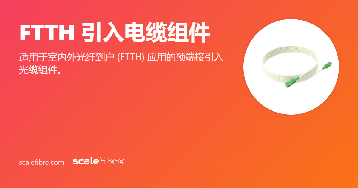 FTTH 引入电缆组件 | ScaleFibre Asia